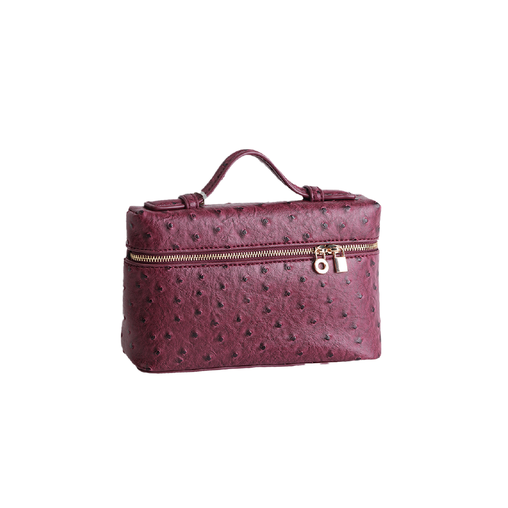 Extra Pocket L27 Pouch in Ostrich Leather