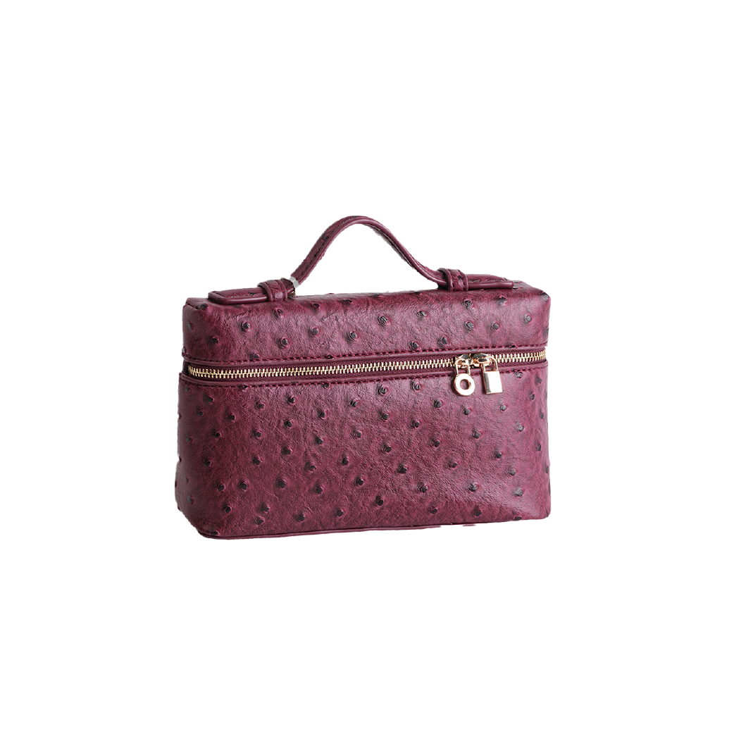 Extra Pocket L27 Pouch in Ostrich Leather