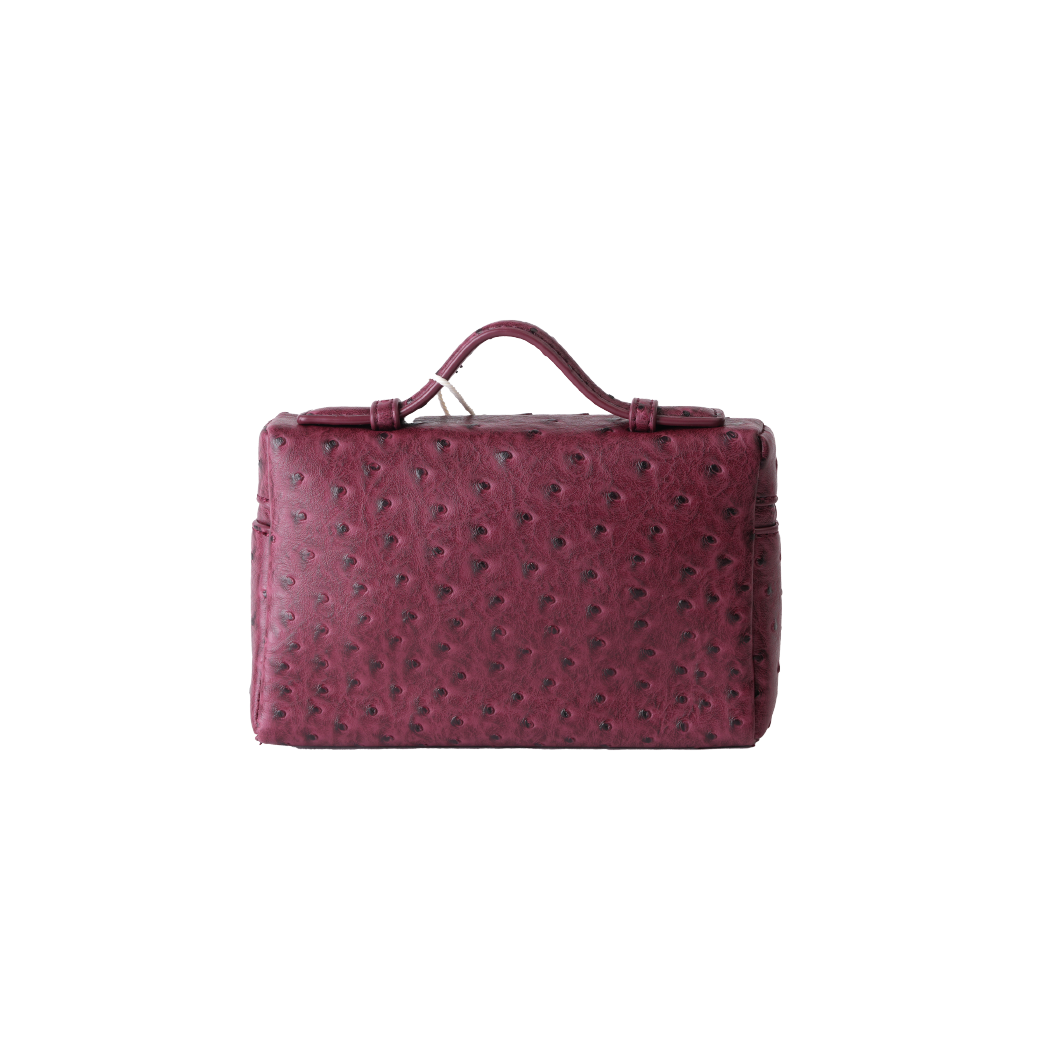 Extra Pocket L27 Pouch in Ostrich Leather