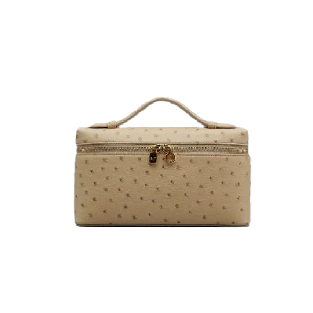 Extra Pocket L27 Pouch in Ostrich Leather