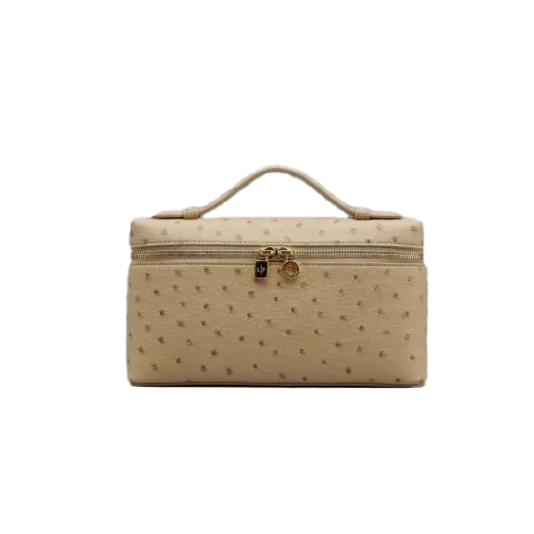 Extra Pocket L27 Pouch in Ostrich Leather