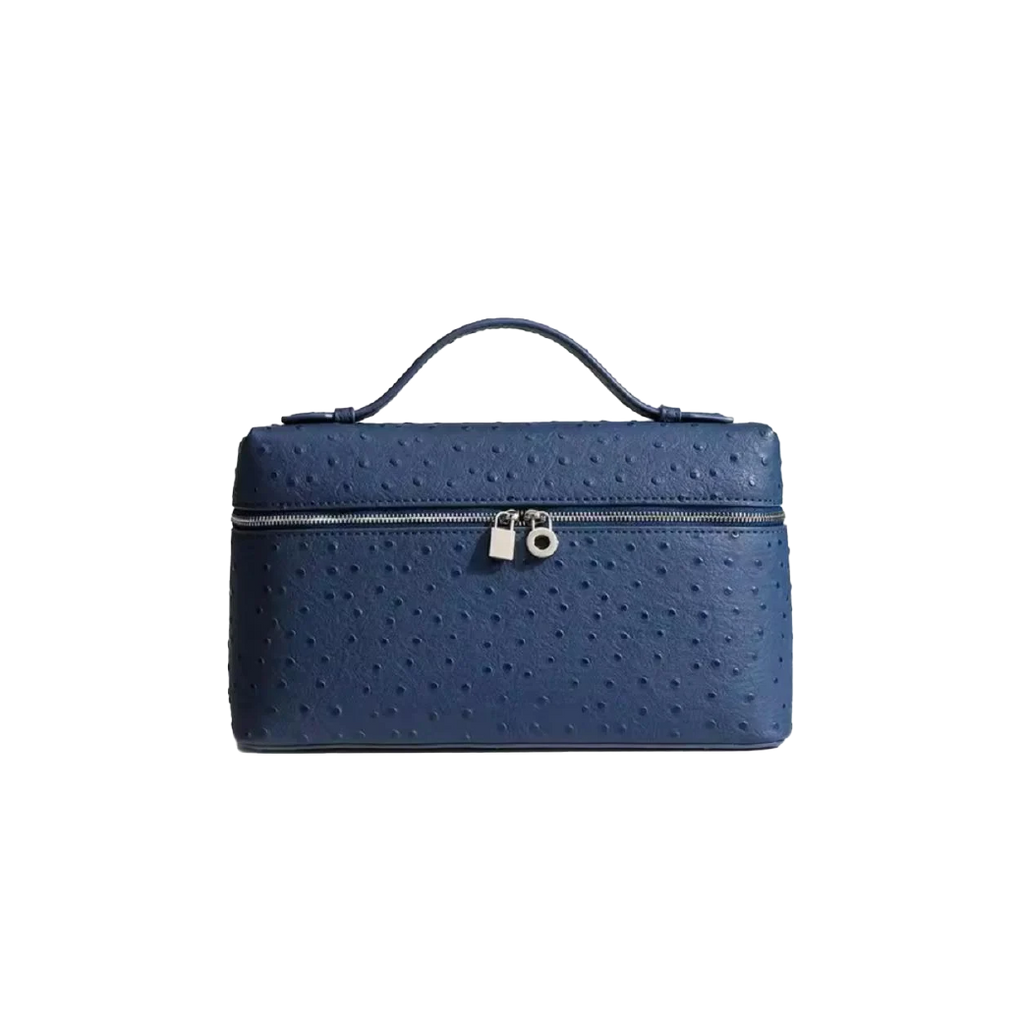 Extra Pocket L27 Pouch in Ostrich Leather